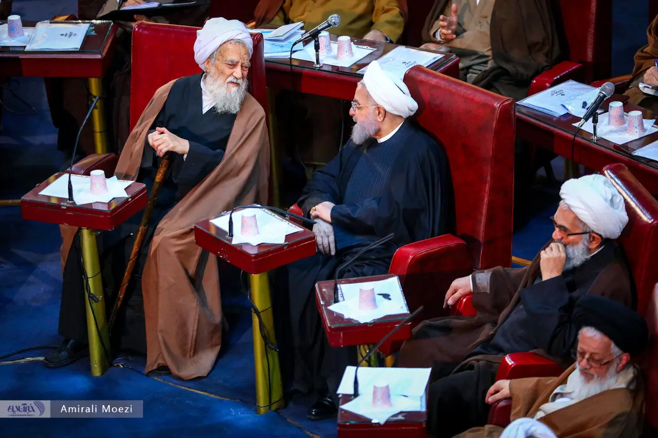 آخرین حضور روحانی و جنتی در مجلس خبرگان/ تصاویر
