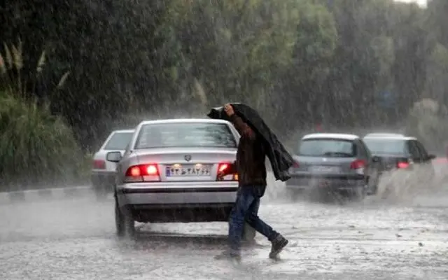 بارش های شدید در مسیر ایران