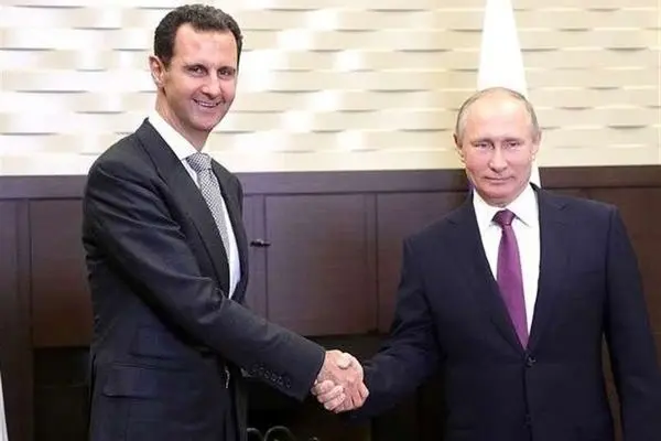 پوتین برای بشار اسد پیام فرستاد 
