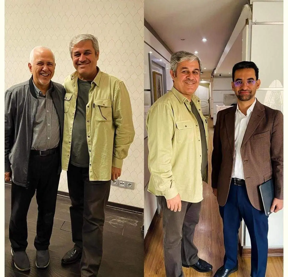  ظریف، تاجگردون، و آذری جهرمی در ستاد مسعود پزشکیان