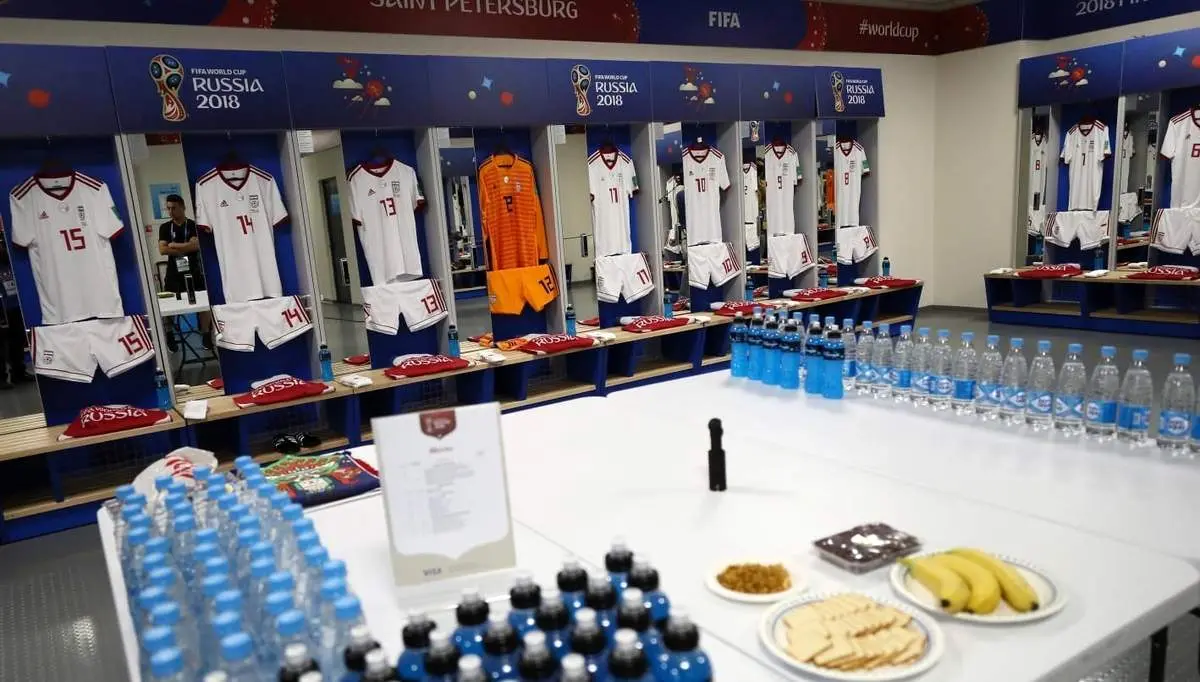 فیلم جالب از رختکن تیم ملی قبل از دیدار با ژاپن