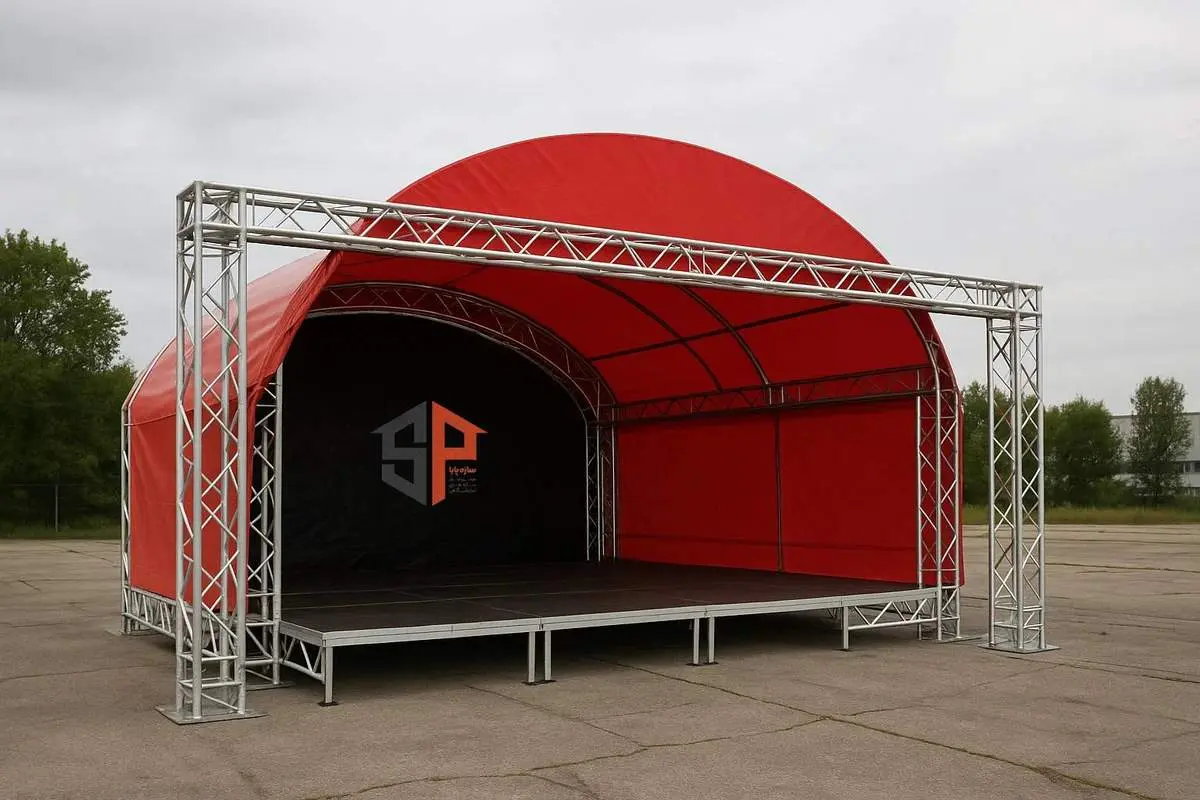 نقش اسپیس فریم در ساخت استیجهای مقاوم و زیبا