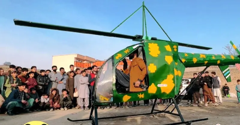 ببینید | افغانستان، رقیب ایرباس می‌شود!/ طالبان از هلی‌کوپتر ساخت خود رونمایی کرد