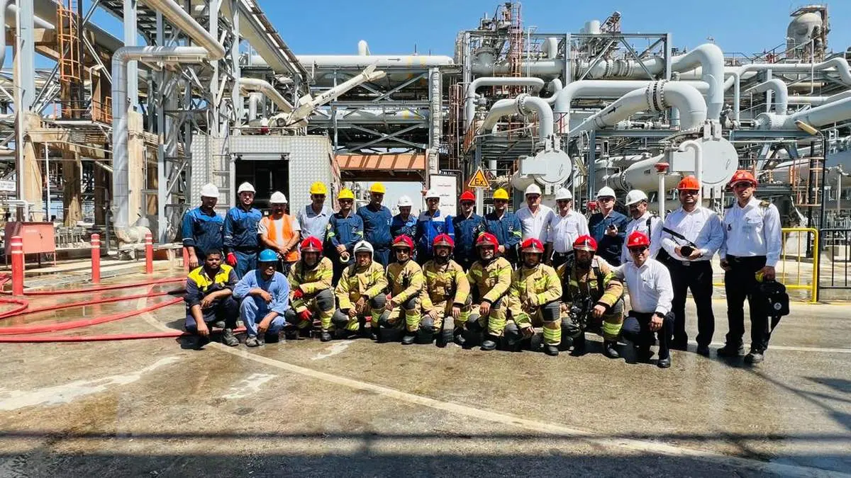 مانور سطح یک شرایط اضطراری درشرکت پتروشیمی پارس برگزار شد+تصاویر