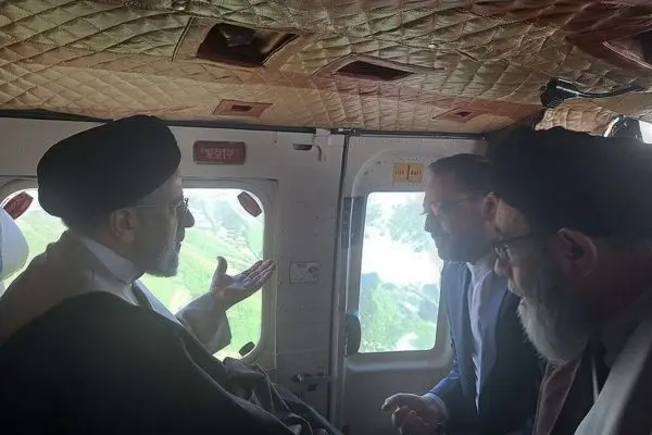تصویر درون بالگرد رئیس‌جمهور دقایقی قبل از سقوط
