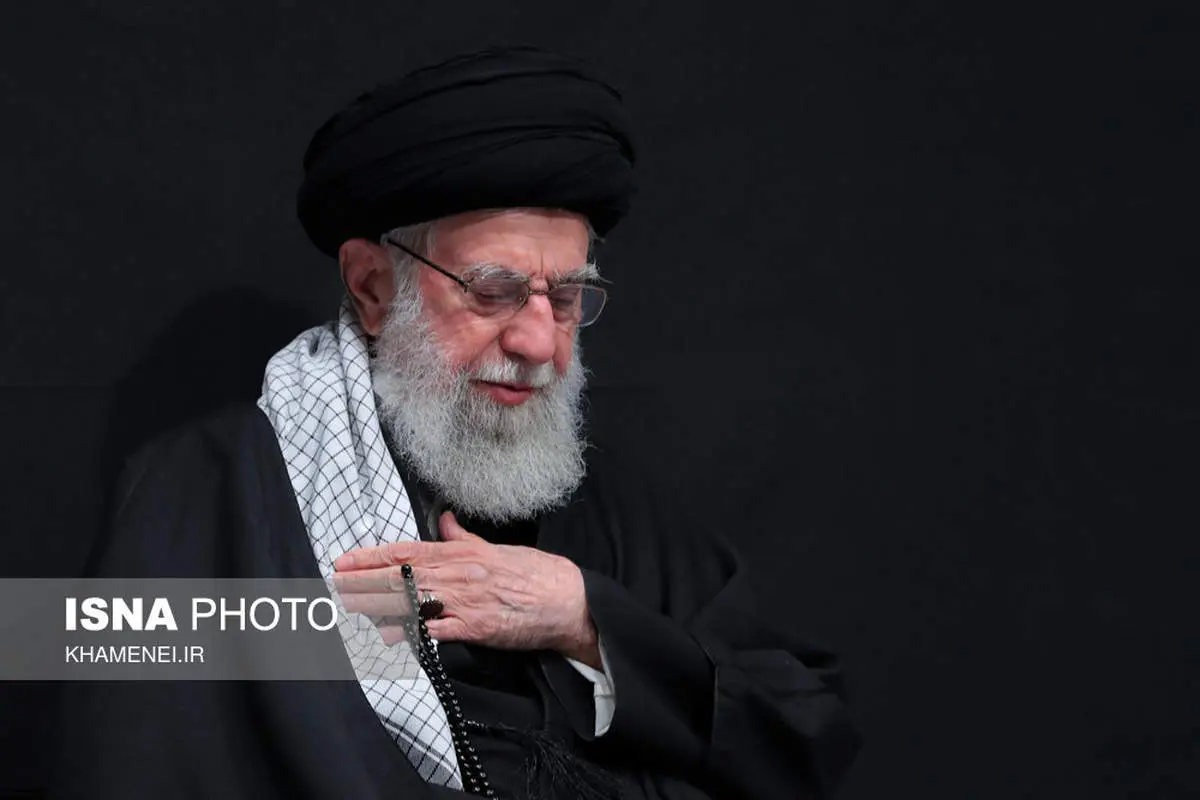 سومین شب عزاداری شهادت حضرت فاطمه‌(س) با حضور مقام معظم رهبری 