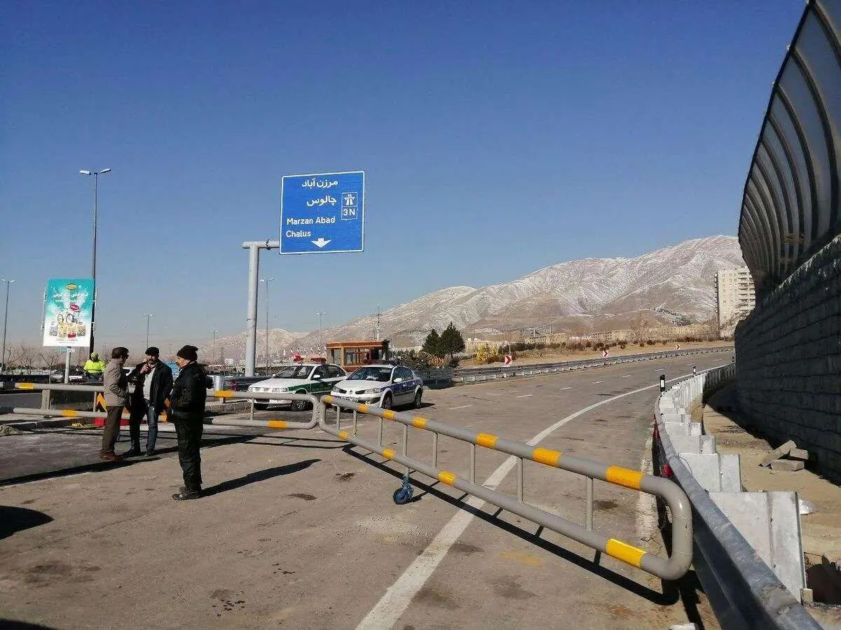 تردد از آزادراه تهران - شمال و جاده چالوس ممنوع است 
