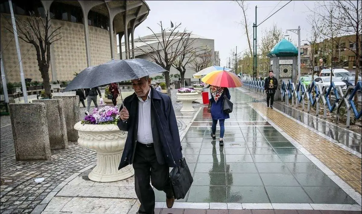 بارش باران در ۵ استان کشور