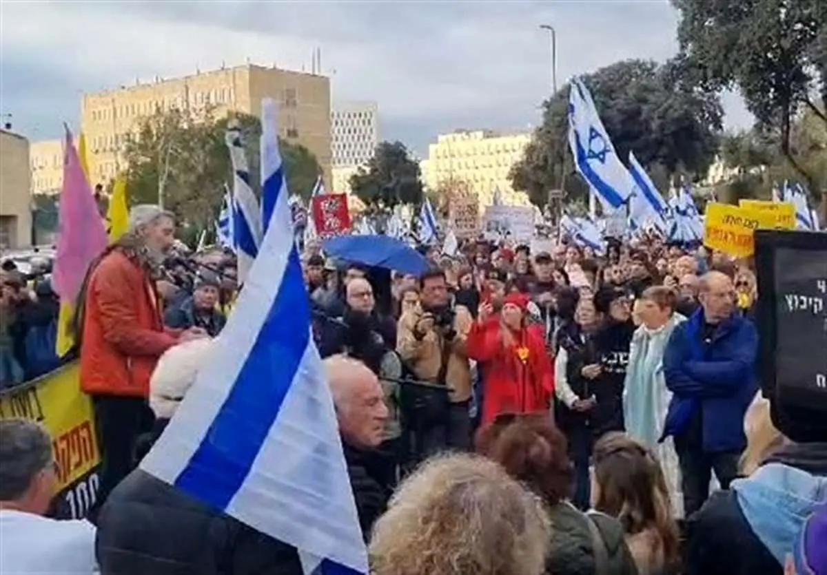 تجمع اسرائیلی ها برای استعفای نتانیاهو
