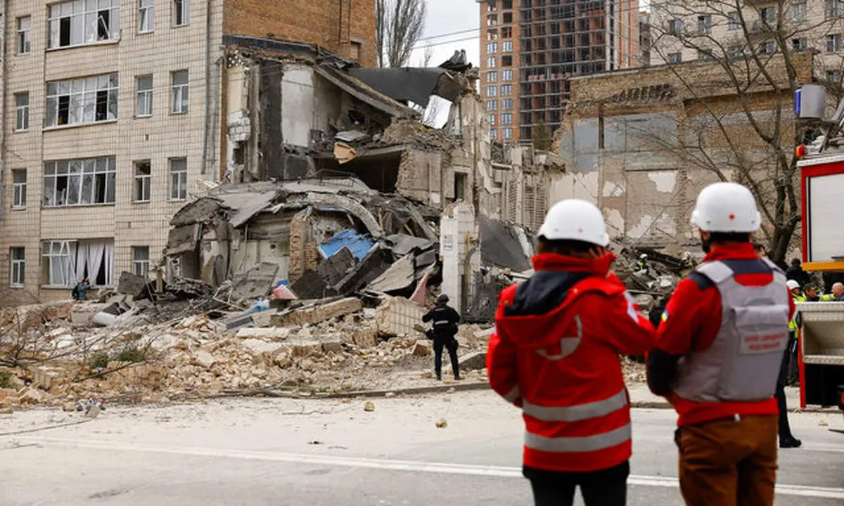 حمله روسیه به دفاتر سرویس امنیتی اوکراین