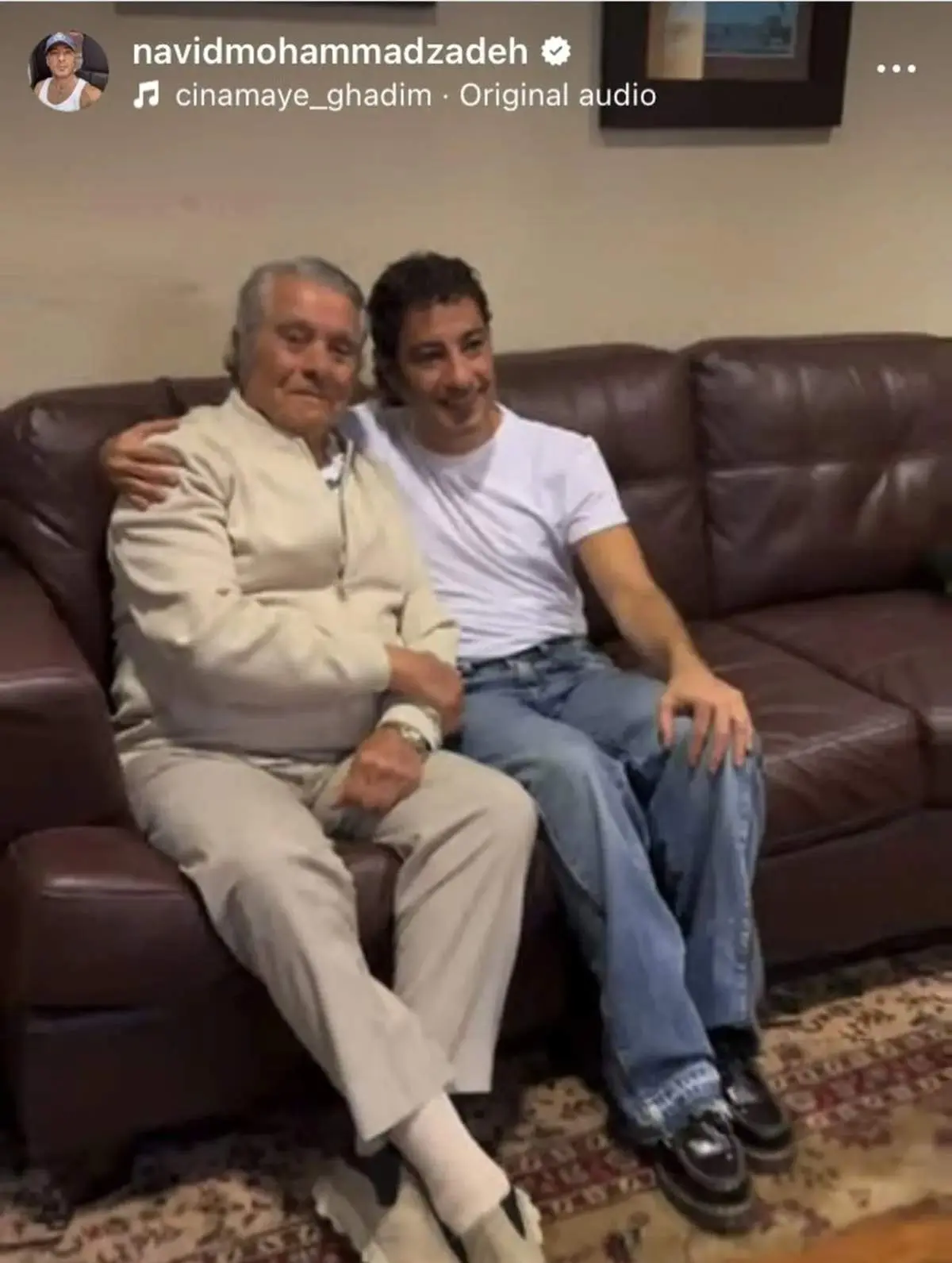 ببینید / ذوق نوید محمدزاده از دیدار با بهروز وثوقی 