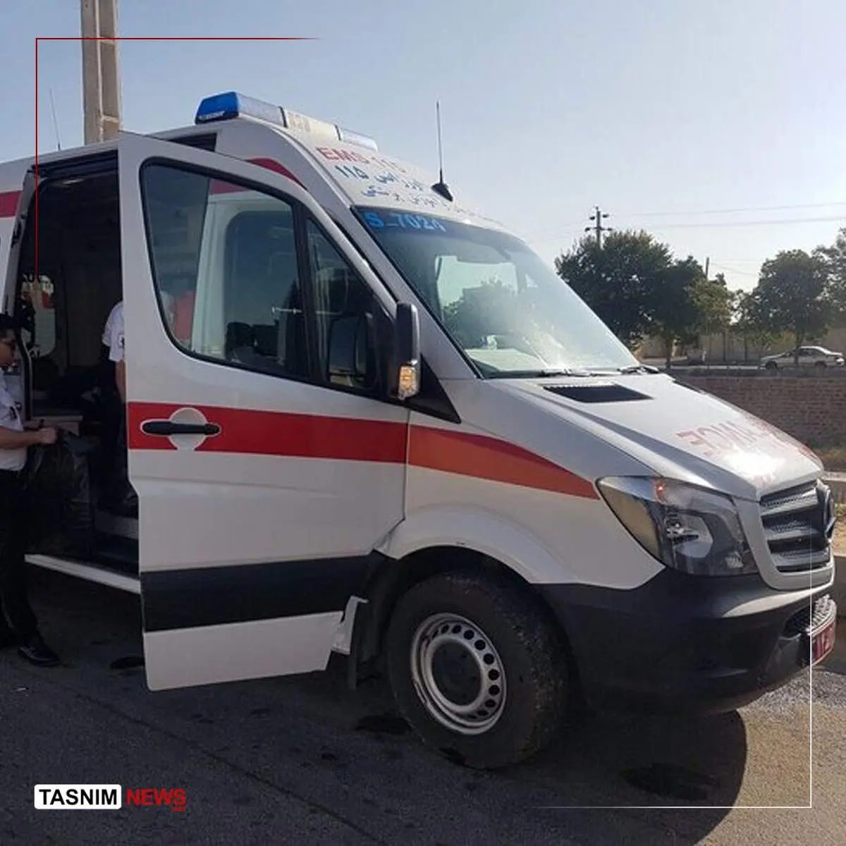 مزاحمت عجیب یک خانم برای اورژانس 