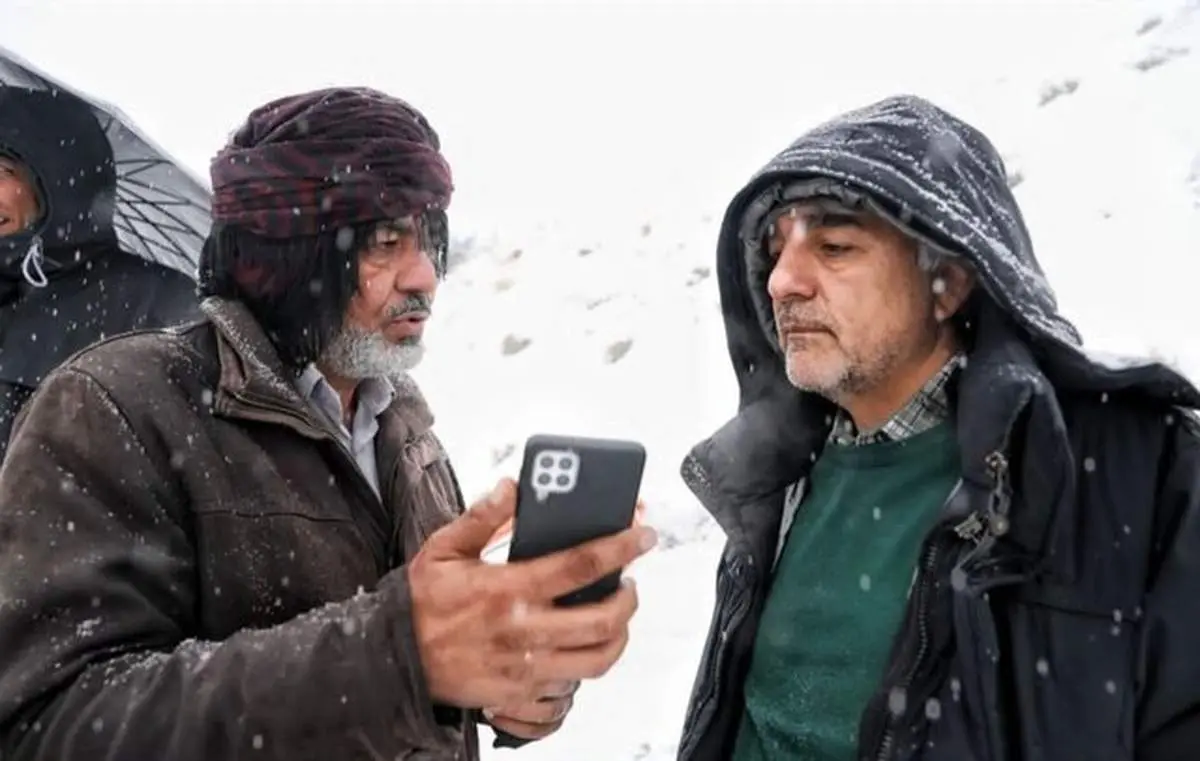 ادامه ساخت «نون خ » در برف و بوران/ عکس