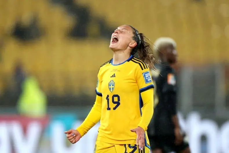 پیروزی تیم ملی زنان سوئد در مقابل آفریقای جنوبی
