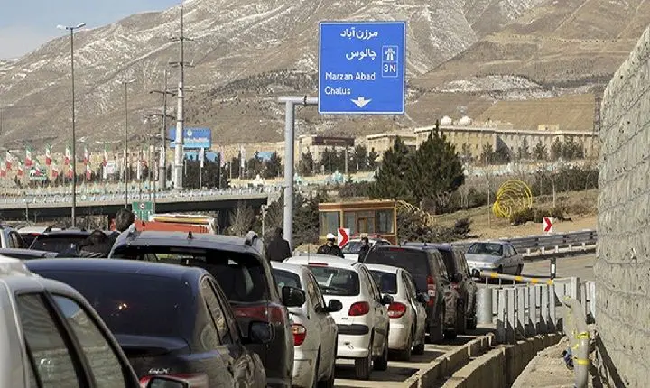 اعمال محدودیت ترافیکی در محور کرج-چالوس و آزادراه تهران-شمال