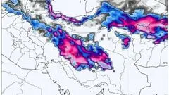 
تشدید سامانه بارشی در ۲۲ استان کشور/ امروز بارش برف در تهران