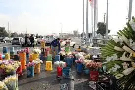 خداحافظی گلفروشان با جاده بهشت زهرا 